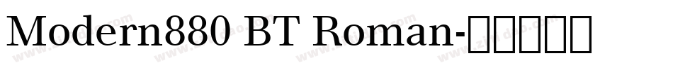 Modern880 BT Roman字体转换